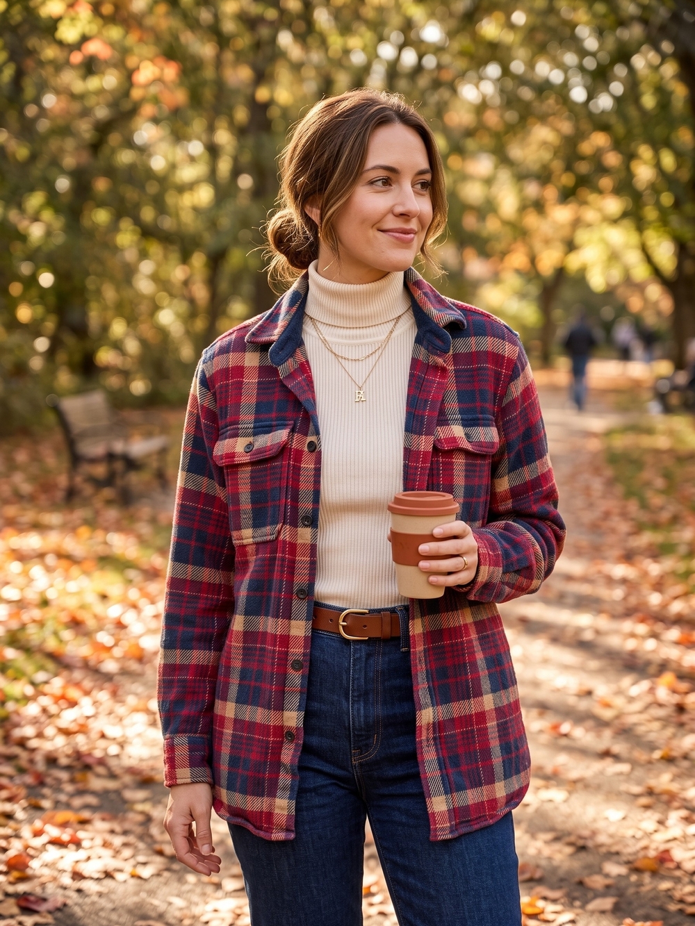 Woolrich Plaid Flannel Shacket Oversized Campcore Granola Girl Shirt Jacket